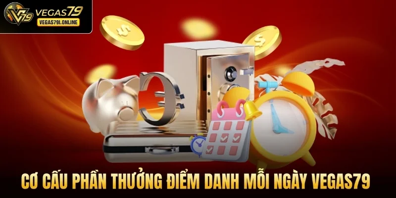 Cơ cấu phần thưởng điểm danh mỗi ngày Vegas79