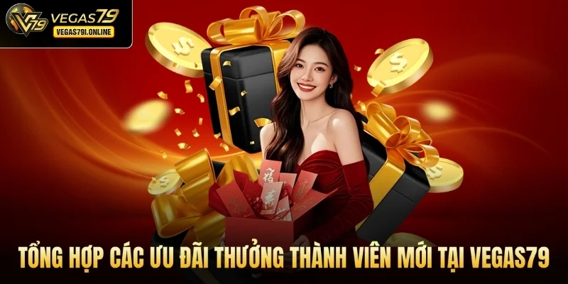 Tổng hợp các ưu đãi thưởng thành viên mới tại Vegas79